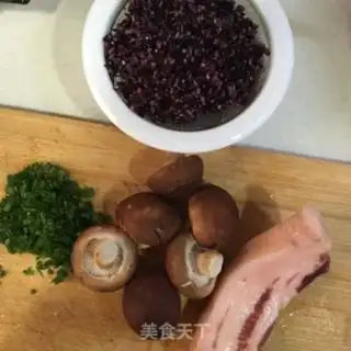 Make Black rice mushroom meatballs step 2