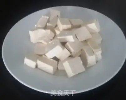 Make Tofu with salmon step 1