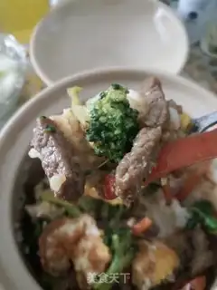 Make A casserole beef rice step 14