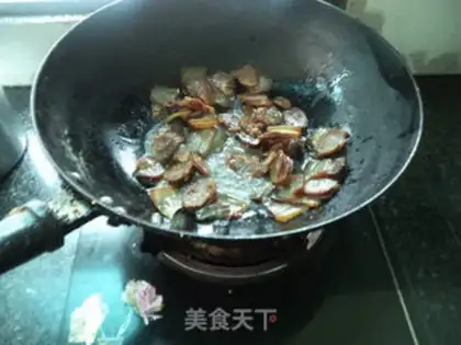 Make The salami with garlic step 5