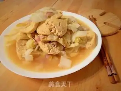 Make Frozen tofu and cabbage step 6