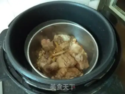 Make Lotus steamed ribs step 7