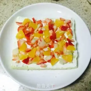 Make Strawberry chili cake step 4