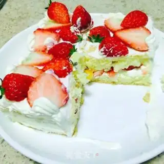 Make Strawberry chili cake step 6