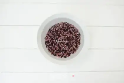 Make Red-tree black rice paste step 0