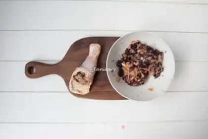 Make Chicken leg, black rice step 5