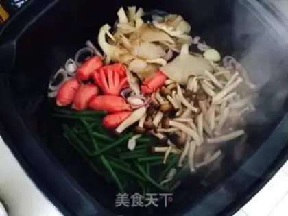 Make Sausage with vegetables step 3