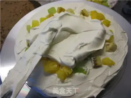 Make Vegetable cheese cream cake step 28