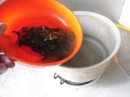 Make Snow pickles and pasta step 1