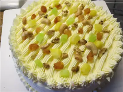 Make Vegetable cheese cream cake step 36