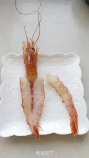 Make South American red shrimp with mashed potatoes step 1