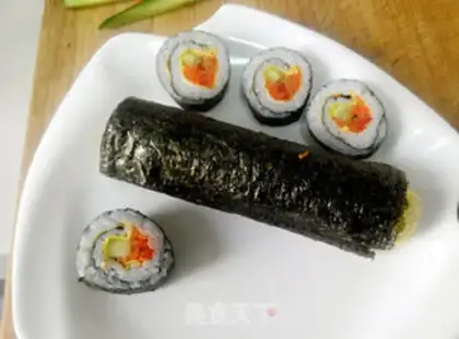 Make Meat pine sushi step 8
