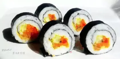 Make Meat pine sushi step 9