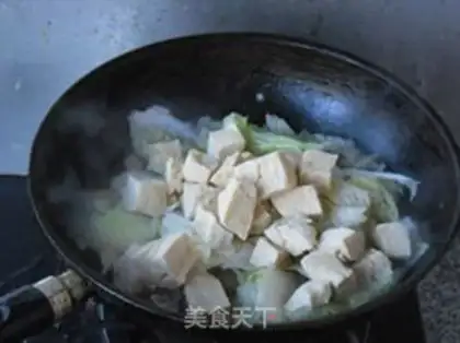 Make Frozen tofu cabbage step 3