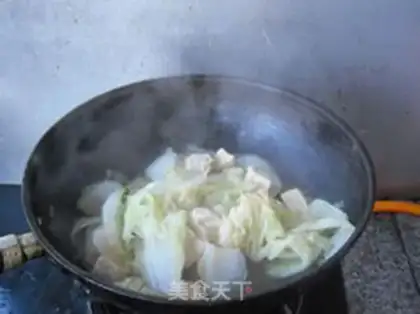 Make Frozen tofu cabbage step 4