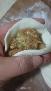 Make Big cabbage pork bun step 7