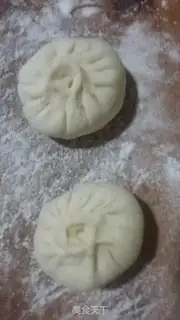 Make Big cabbage pork bun step 8