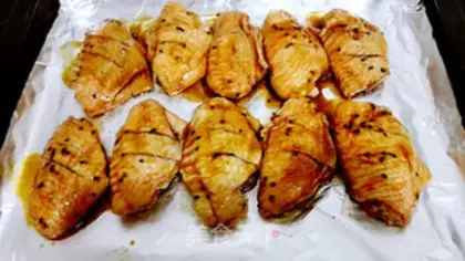 Make Black sesame moth made wings step 2