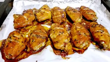 Make Black sesame moth made wings step 5