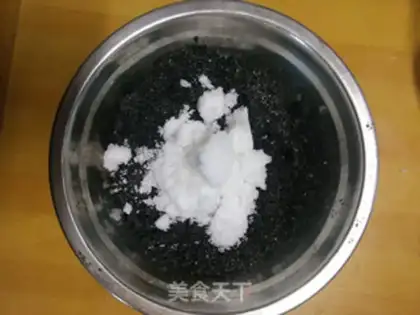 Make Black sesame soup step 1