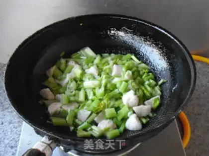 Make Celery fried fish balls step 3