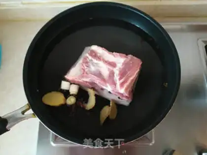 Make Potato button meat step 1