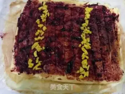 Make Mango blueberry coconut cake step 10