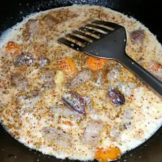 Make Orange milk briquettes step 6