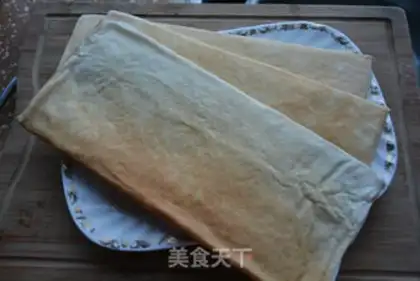 Make Pancake vegetable rolls step 1