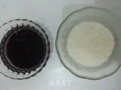 Make Black rice-tree rice cake step 1