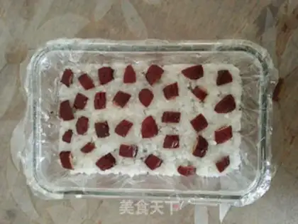 Make Black rice-tree rice cake step 7