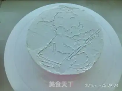 Make Hand drawing case cake step 16