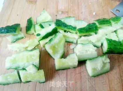 Make Garlic cucumber step 2