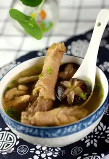 Make radish-dry mushroom chicken step 8