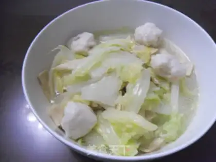 Make Fishball cabbage step 4
