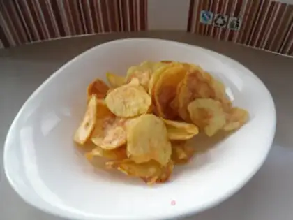 Make Raw potato chips step 4