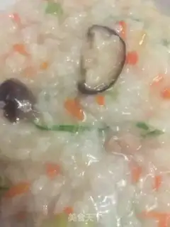 Make Vegetable thin meat congee step 10