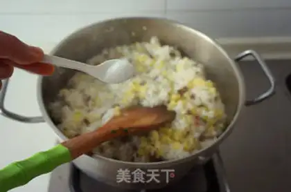 Make Potato beef fried rice step 6