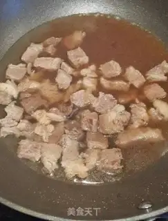Make Cream beef noodles step 4