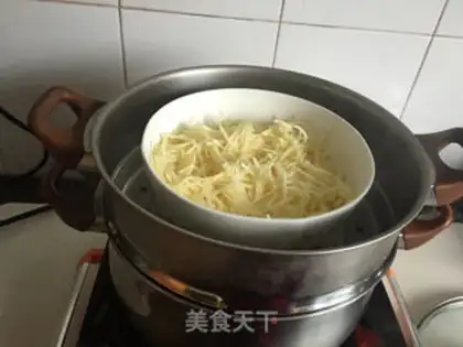 Make Potato phoenix shrimp ball step 2