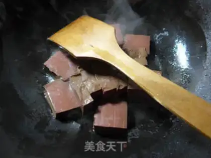 Make Duck blood fan soup step 2