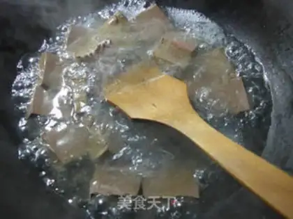 Make Duck blood fan soup step 3