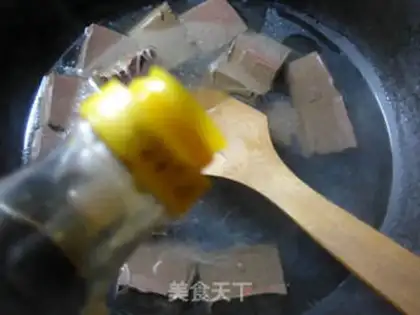 Make Duck blood fan soup step 4