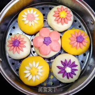 Make A flower mushroom bun step 22