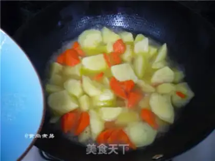 Make Curry-cracked potatoes and oxen step 9