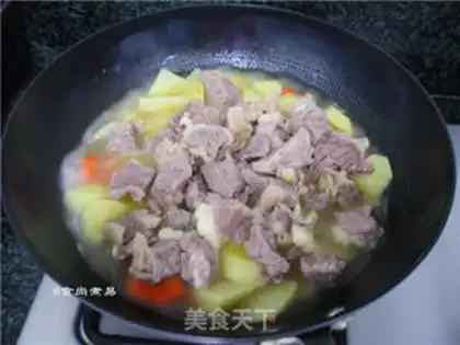 Make Curry-cracked potatoes and oxen step 11