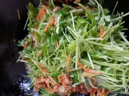 Make A curry carrot with five flowers step 6