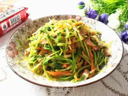 Make A curry carrot with five flowers step 7