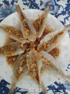 Make Garlic fan steamed shrimp step 9