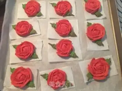 Make Beansa Rose cookies step 11